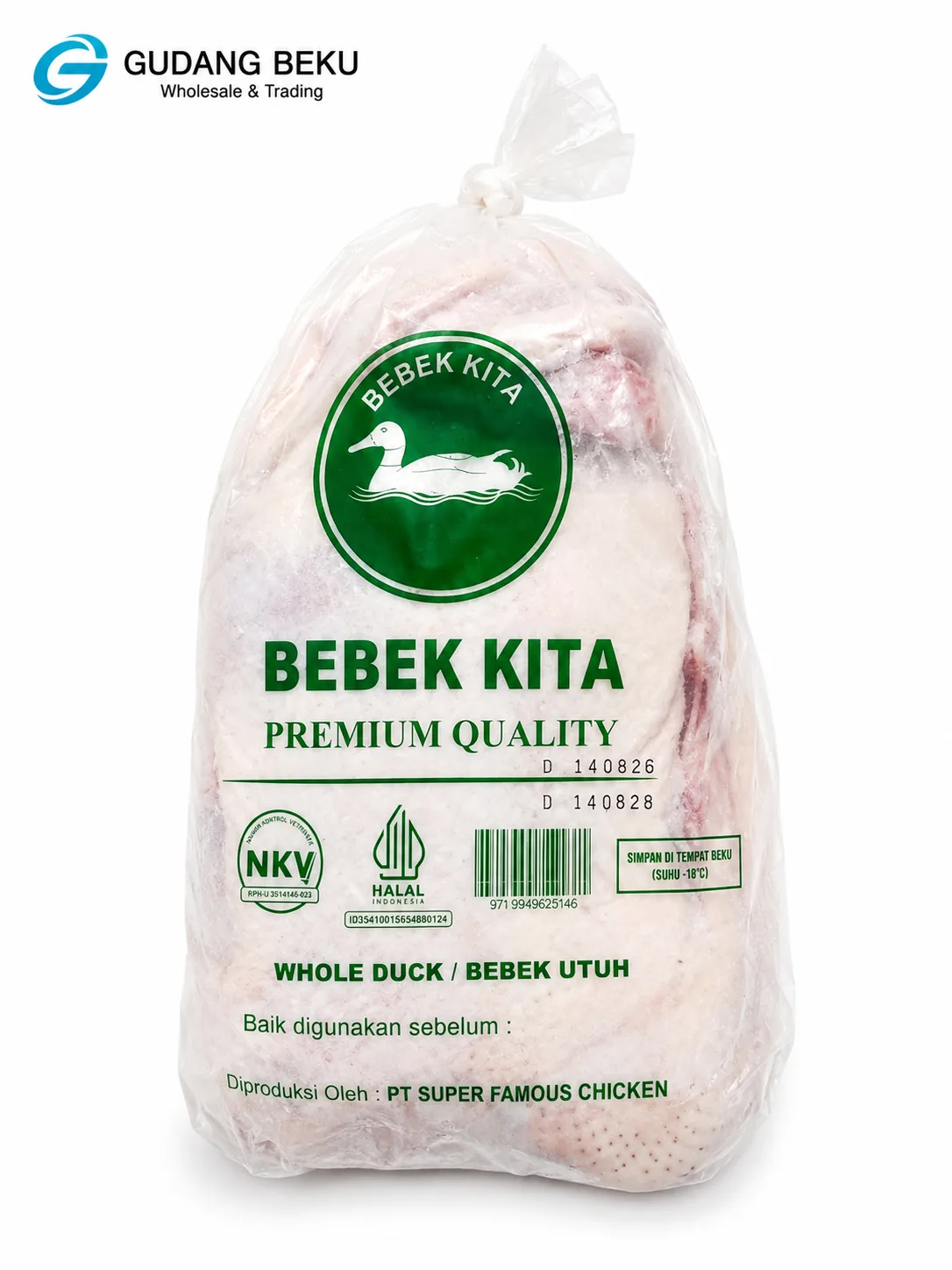 BEBEK PEKING SIZE 1.1 KG / EKOR