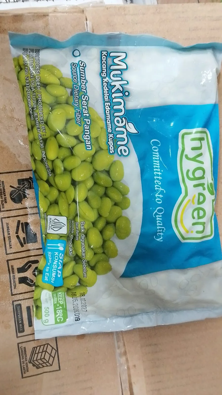 Mukimame (Edamame Kupas) 500 GR