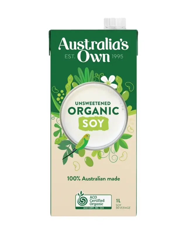 AUS OWN UNSWEET SOY 1 LT